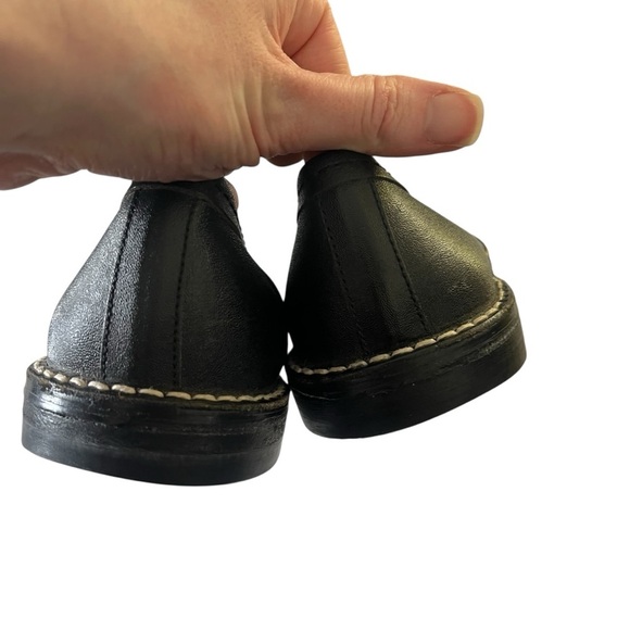 COMME DES GARCONS Homme Plus Leather Stitched Flats - Picture 8 of 13